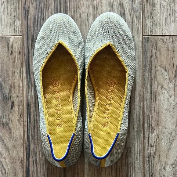 Rothy’s Dandelion Triple Stitch Women’s Flats Retired Size 5 - Picture 2 of 9